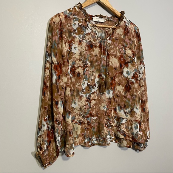 CREAM Clothing Sheer Long Sleeve Blouse - Size‎ 38 - Picture 3 of 11
